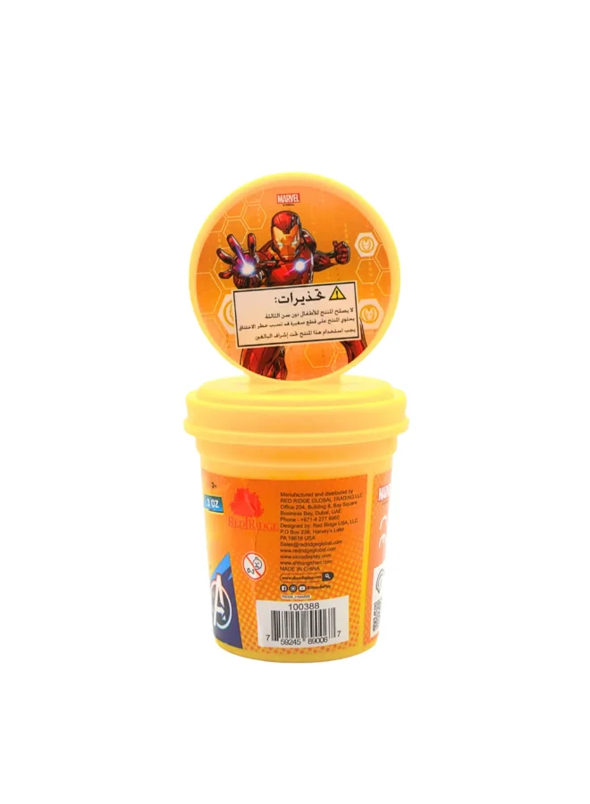 MARVEL Iron Man Clay Dough with Figure Stamper Multicolour 3oz 100388